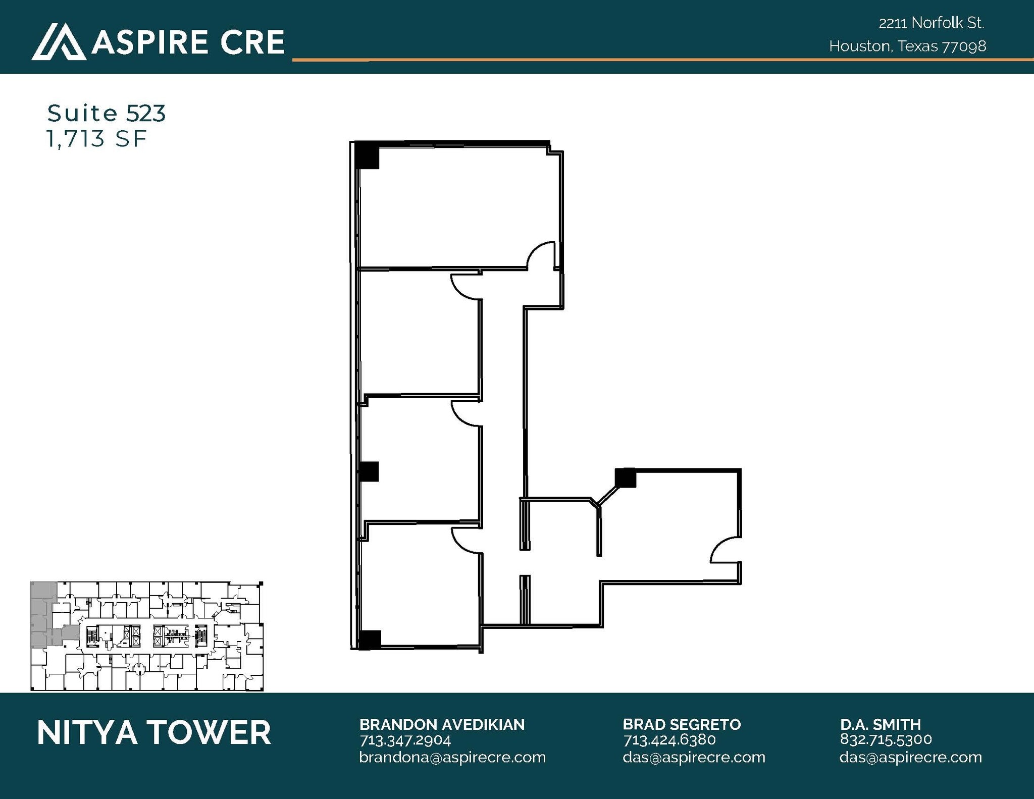 2211 Norfolk St, Houston, TX for lease Floor Plan- Image 1 of 1