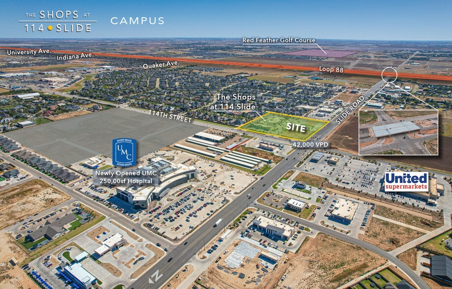 11417 Slide Rd, Lubbock, TX for lease - Aerial - Image 2 of 8