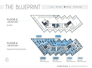 3400 W Riverside Dr, Burbank, CA à louer Plan d’étage- Image 1 de 2