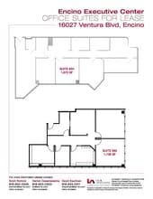 16027 Ventura Blvd, Encino, CA à louer Plan d’étage- Image 1 de 1