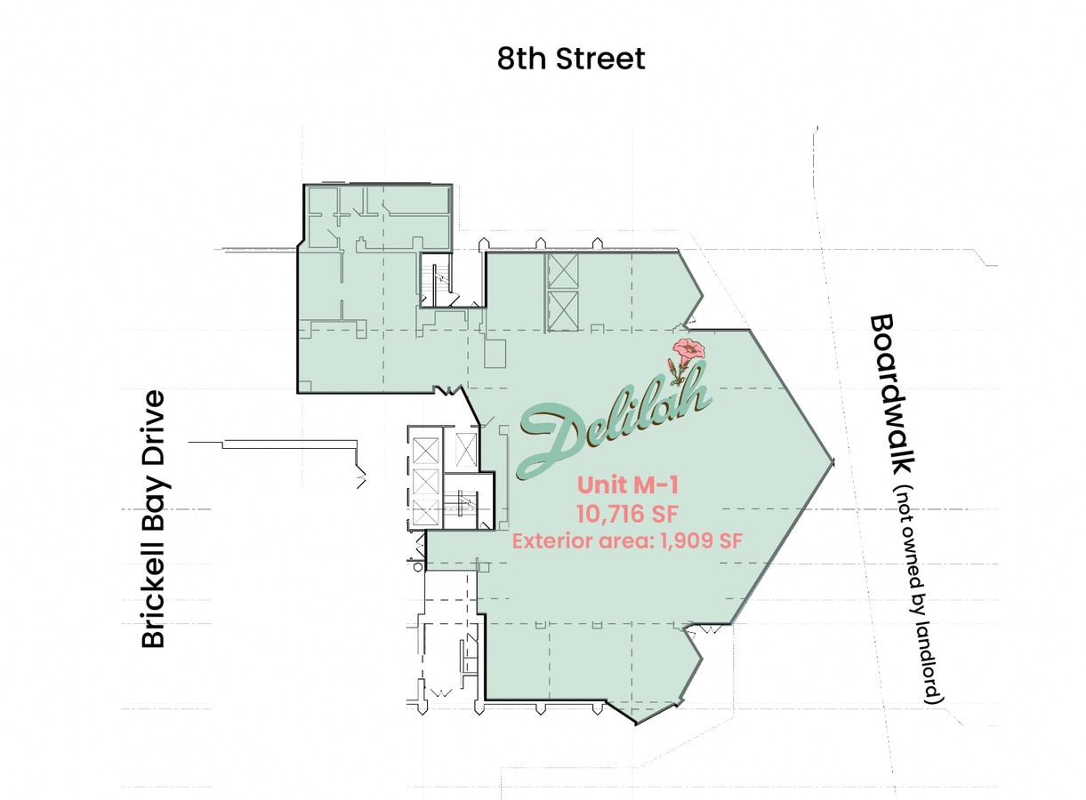 801 Brickell Bay Dr, Miami, FL 33131 - Unité Delilah - - Plan d’étage - Image 1 of 4