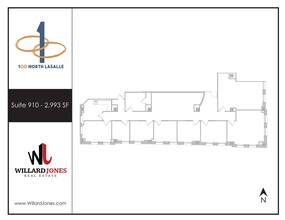 100 N LaSalle St, Chicago, IL for lease Floor Plan- Image 1 of 1