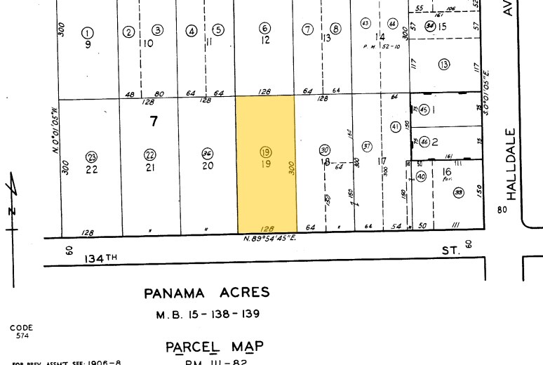 1545 W 134th St, Gardena, CA à louer - Plan cadastral - Image 2 de 2