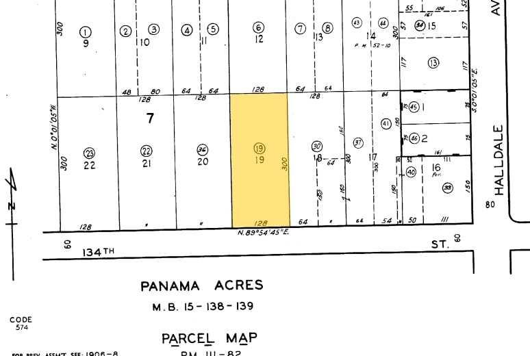 1545 W 134th St, Gardena, CA for lease - Plat Map - Image 2 of 2
