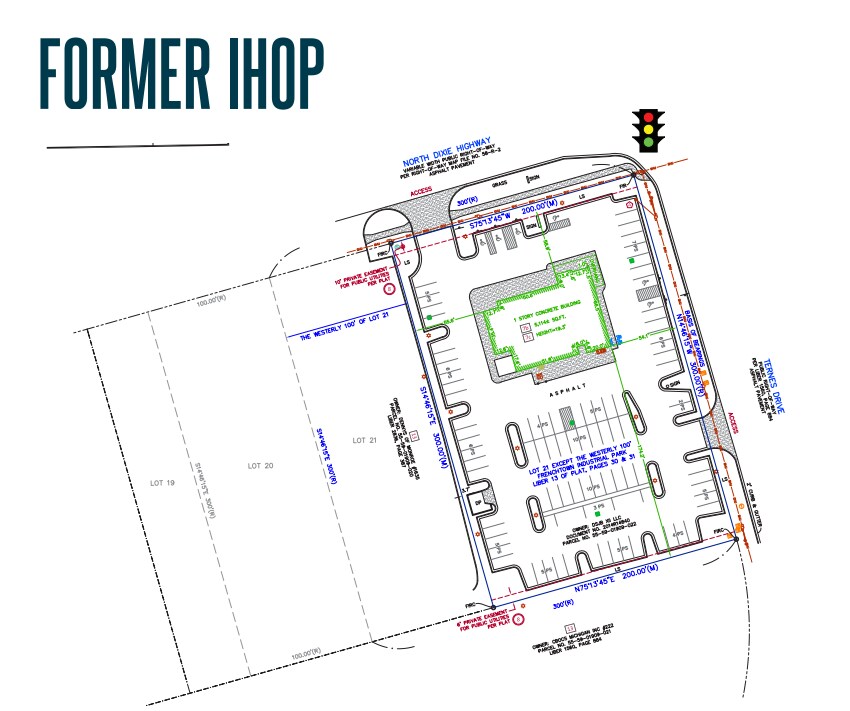 1240 N Dixie Hwy, Monroe, MI à louer Plan d’étage- Image 1 de 1