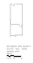 800 Roosevelt Rd, Glen Ellyn, IL à louer Plan d’étage- Image 2 de 2