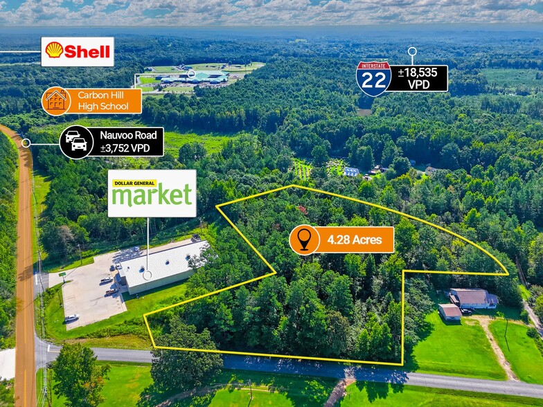 adj. to 1624 Nauvoo Road, Carbon Hill, AL for sale - Primary Photo - Image 1 of 5
