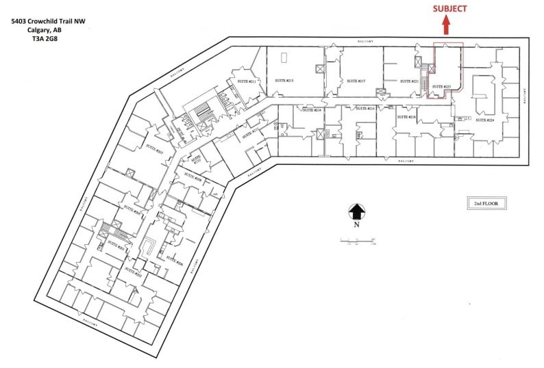 5403 Crowchild Trl NW, Calgary, AB for lease Floor Plan- Image 1 of 2