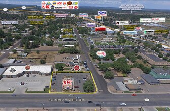 180 N White Mountain Rd, Show Low, AZ - Aerial map view