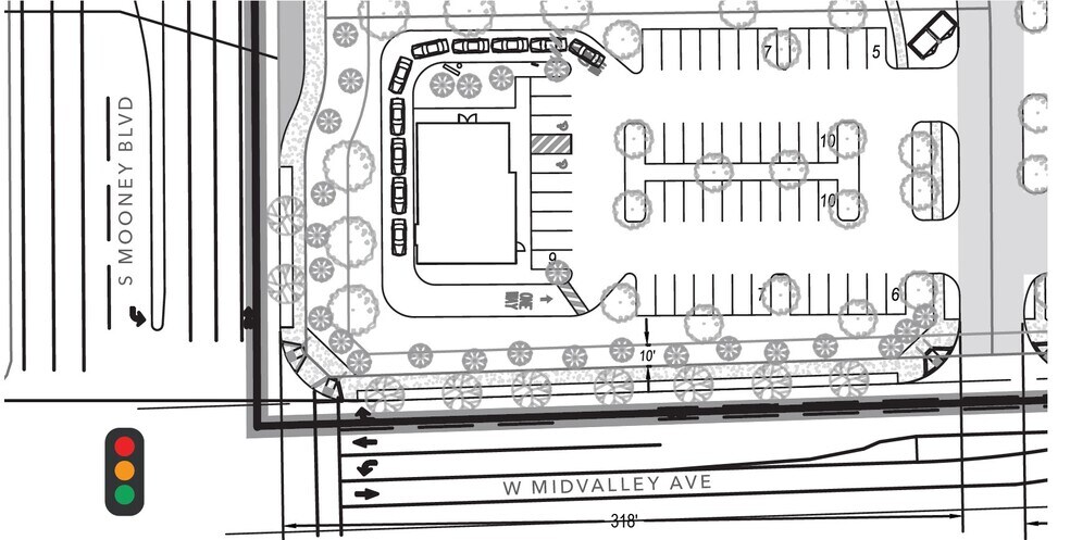 SEC Mooney Blvd Blvd, Visalia, CA à louer - Photo du bâtiment - Image 3 de 4