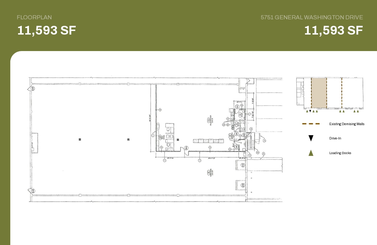 5751 General Washington Dr, Alexandria, VA à louer Plan d’étage- Image 1 de 2