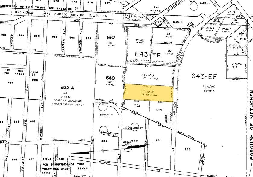 98 James St, Edison, NJ à vendre - Plan cadastral - Image 1 de 1