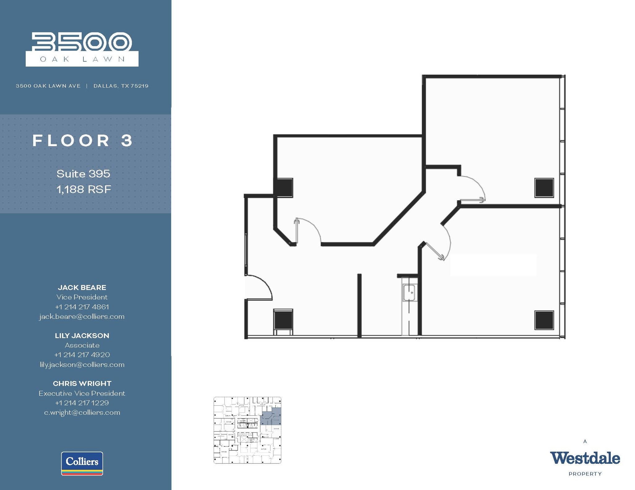 3500 Oak Lawn Ave, Dallas, TX for lease Floor Plan- Image 1 of 1