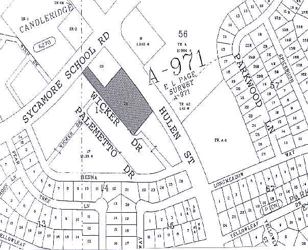 7520 S Hulen St, Fort Worth, TX à vendre - Plan cadastral - Image 3 de 4