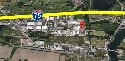 300-330 Detroit Ave, Monroe, MI - Aerial  map view