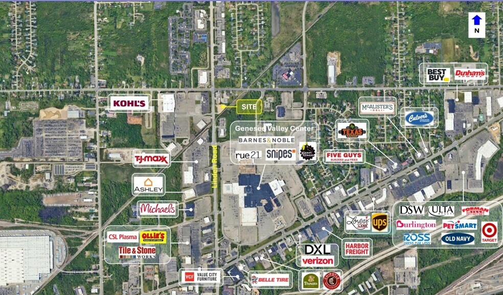 3027 S Linden Rd, Flint, MI à louer - Aérien - Image 2 de 2