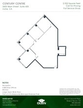 2601-2603 Main St, Irvine, CA à louer Plan d’étage- Image 1 de 1