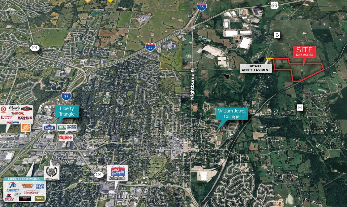 Intersection of B & H Hwy, Liberty, MO à vendre Photo principale- Image 1 de 2