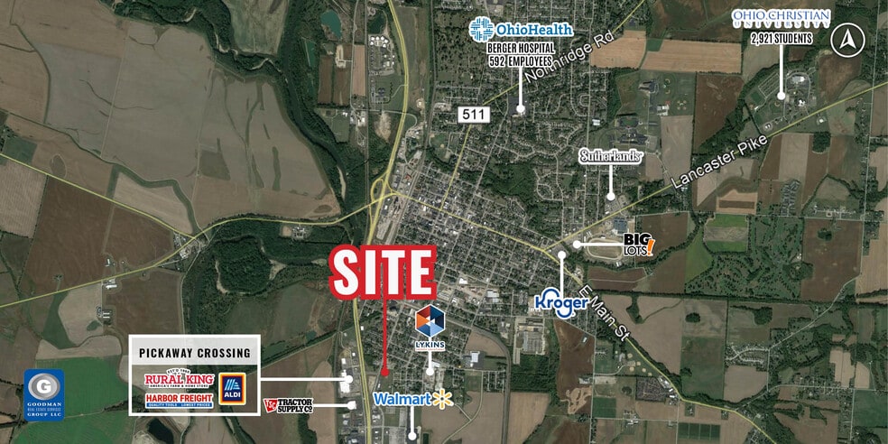 1250 S Court St, Circleville, OH for lease - Aerial - Image 2 of 3