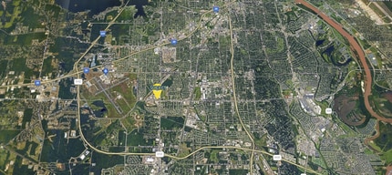 0 West 70th Street at Jewella Avenue, Shreveport, LA - Aerial map view