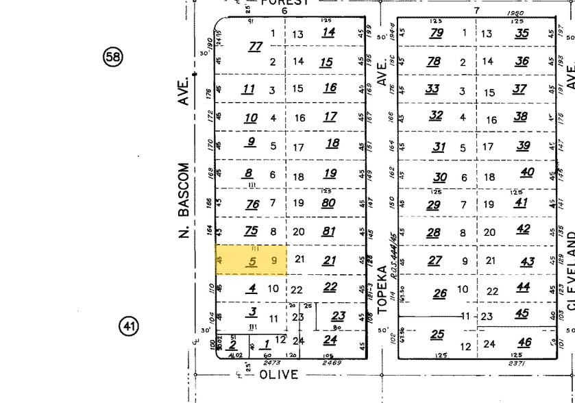 N Bascom Ave, San Jose, CA for sale - Plat Map - Image 3 of 3