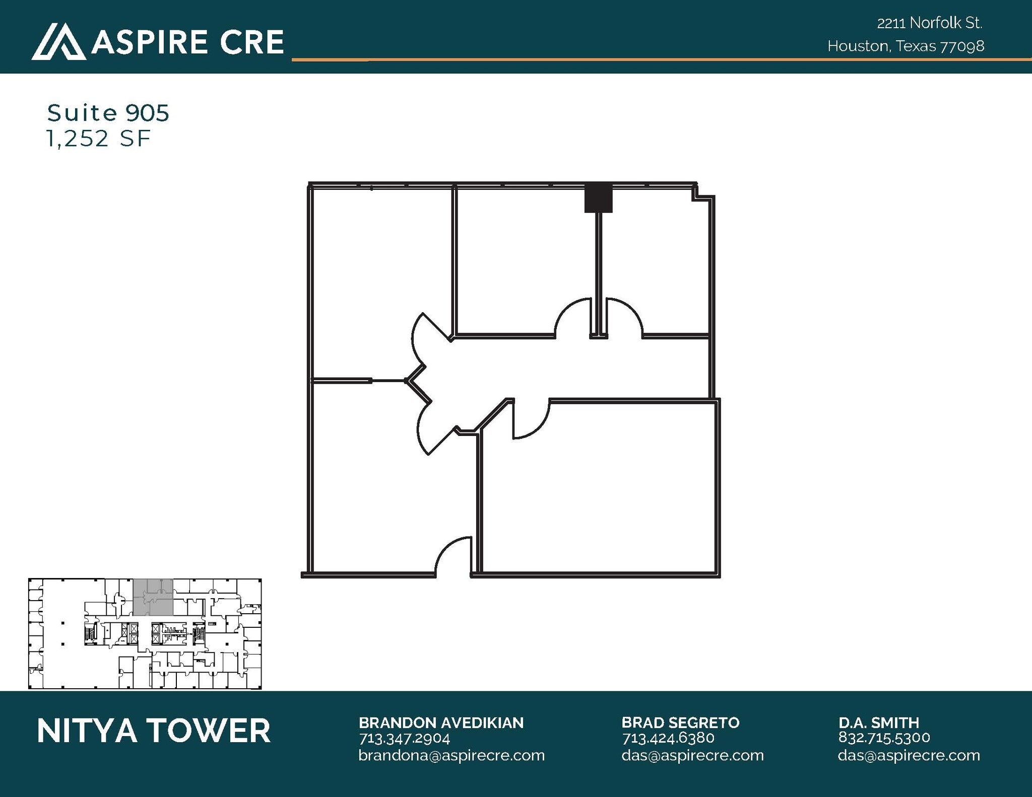 2211 Norfolk St, Houston, TX for lease Floor Plan- Image 1 of 1