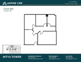 2211 Norfolk St, Houston, TX for lease Floor Plan- Image 1 of 1