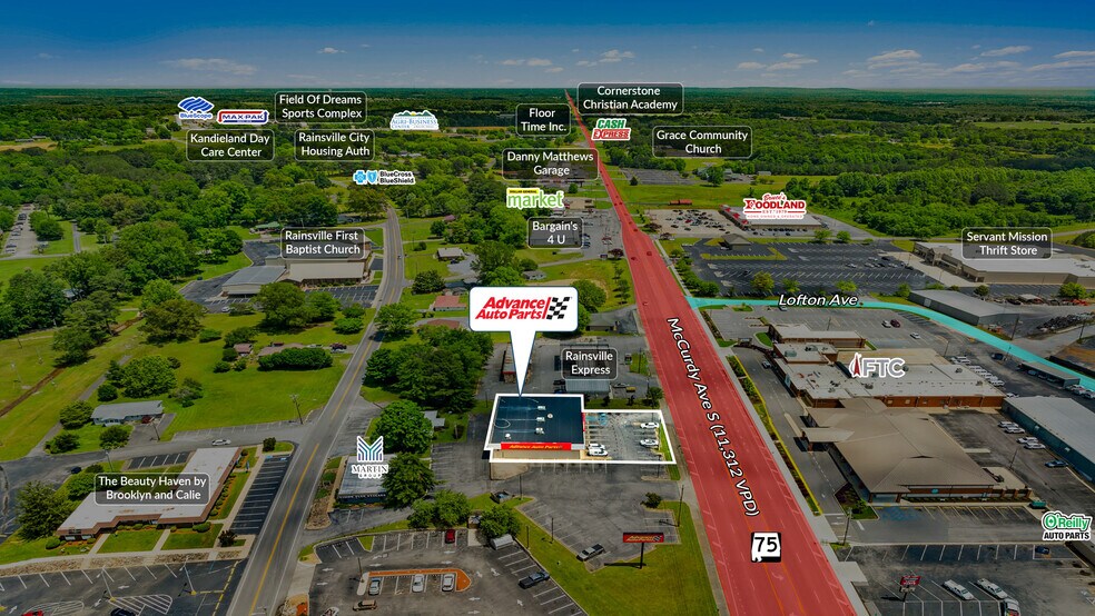 111 N McCurdy Ave, Rainsville, AL à vendre - Photo du bâtiment - Image 2 de 5