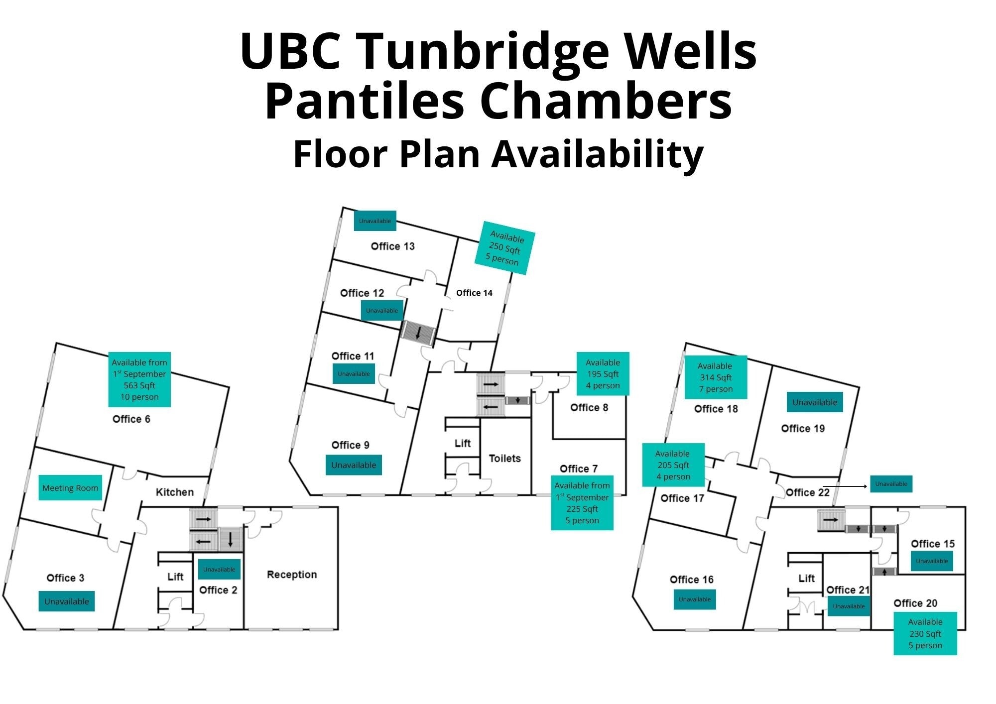 85 High St, Tunbridge Wells à louer Plan d’étage- Image 1 de 1