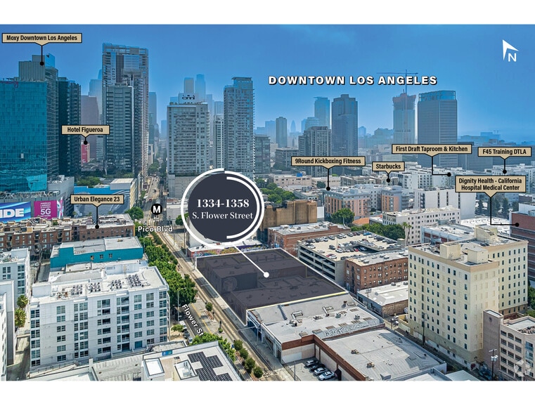 Flower Street Assemblage portfolio of 4 properties for sale on LoopNet.ca - Aerial - Image 3 of 20