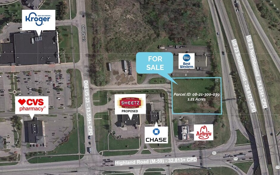 Highland Rd (M-59 & US 23), Hartland, MI for sale - Building Photo - Image 2 of 3