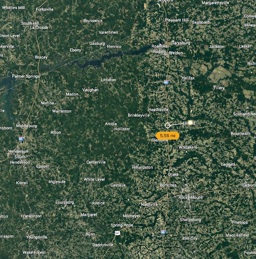 310 N Martin Luther King Ave, Enfield, NC for sale - Aerial - Image 3 of 5