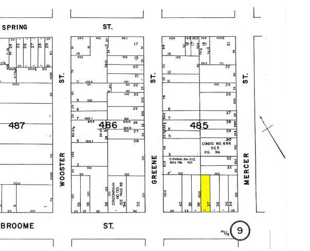 460 Broome St, New York, NY à louer - Plan cadastral - Image 2 de 3