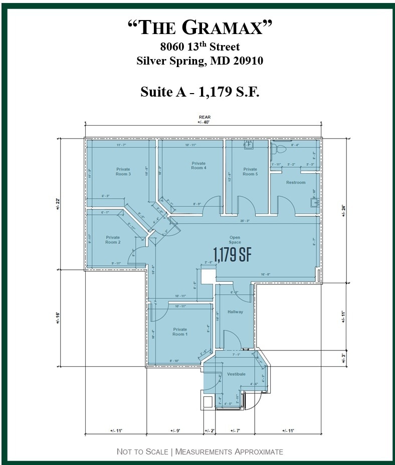 8060 13th St, Silver Spring, MD à louer Plan d’étage- Image 1 de 1