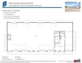 2402-2404 Blue Smoke Ct, Fort Worth, TX for lease Floor Plan- Image 2 of 2