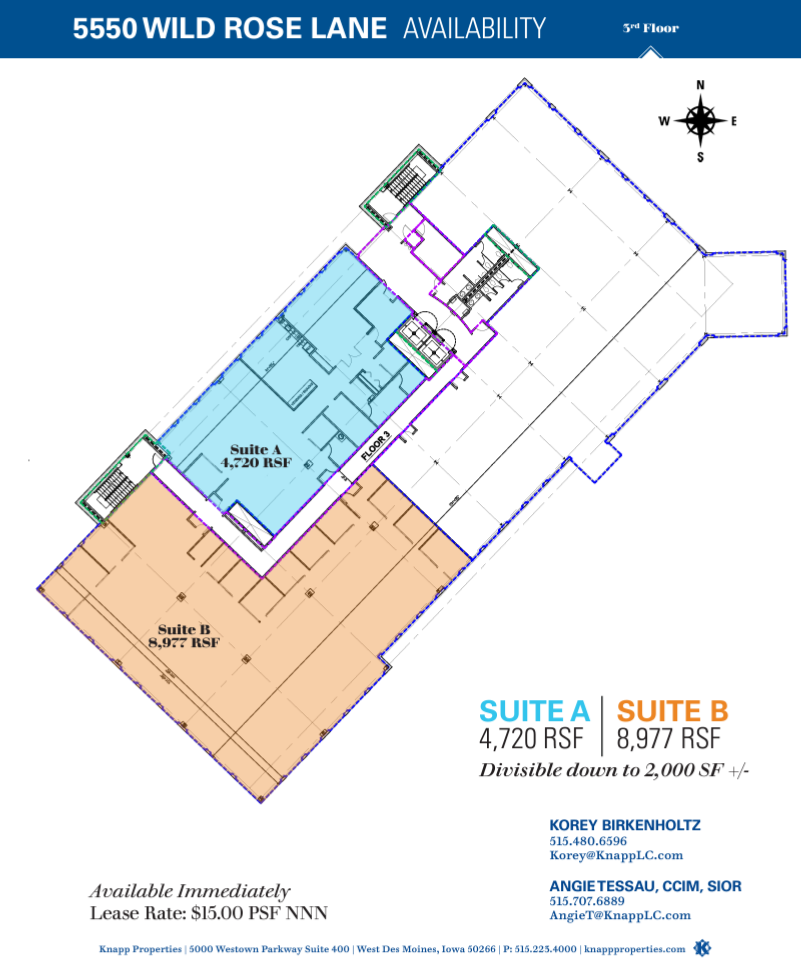 5550 Wild Rose Ln, West Des Moines, IA à louer Plan d  tage- Image 1 de 1