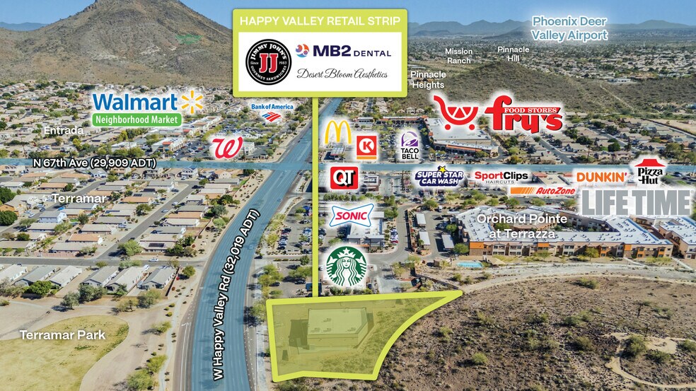 6847 Happy Valley rd, Peoria, AZ à vendre - Aérien - Image 2 de 3