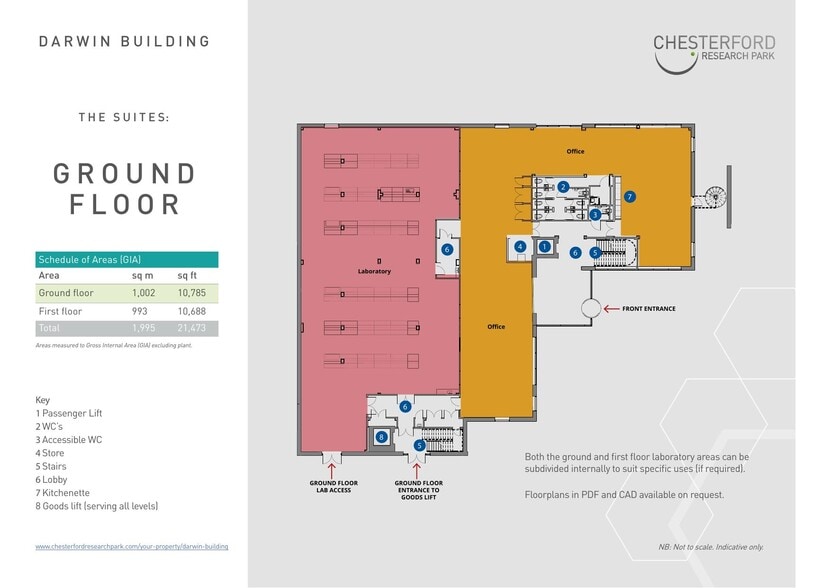 Chesterford Research Park, Little Chesterford, Little Chesterford for lease - Floor Plan - Image 2 of 2