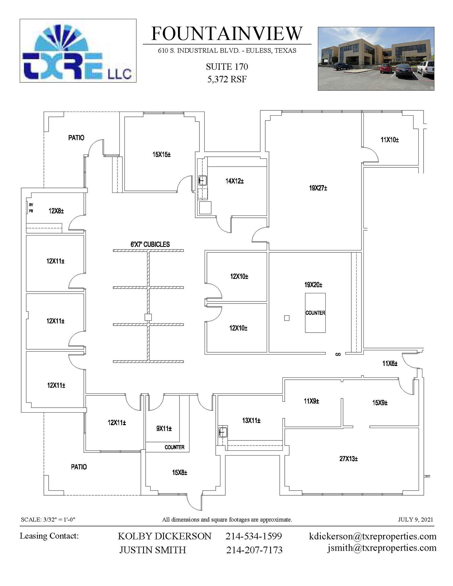 610 S Industrial Blvd, Euless, TX for lease Floor Plan- Image 1 of 1