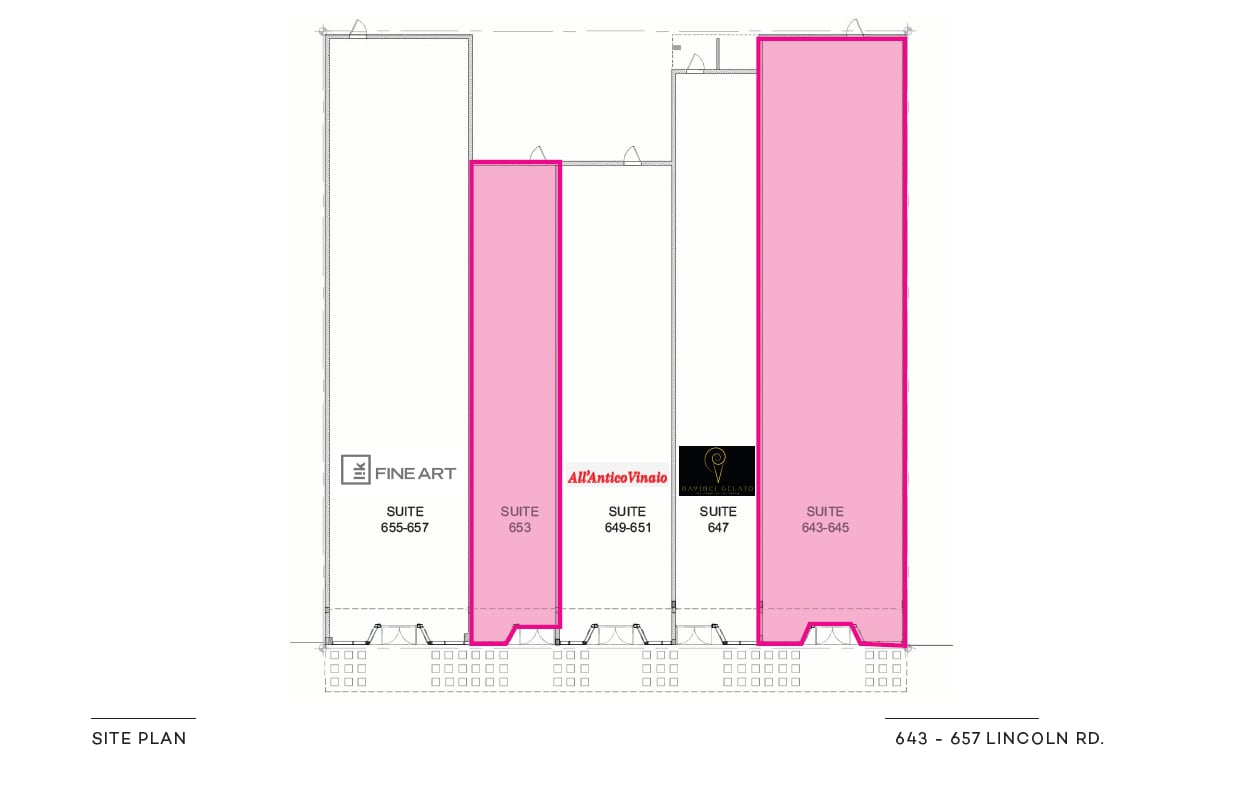 643-657 Lincoln Rd, Miami Beach, FL for lease Site Plan- Image 1 of 1