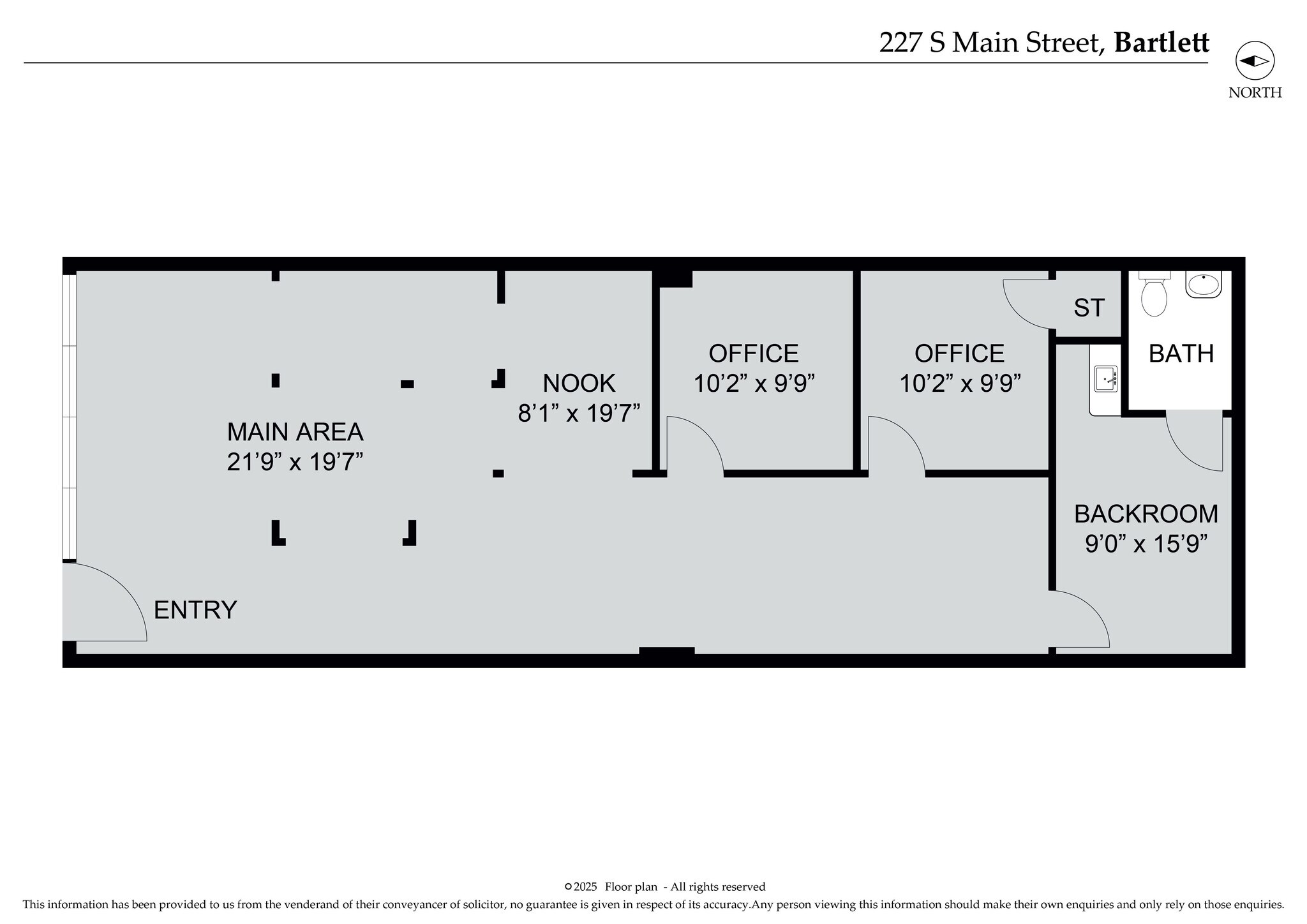 241 S Main St, Bartlett, IL for lease Floor Plan- Image 1 of 1