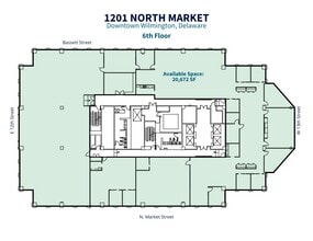 1201 N Market St, Wilmington, DE à louer Plan de site- Image 1 de 1