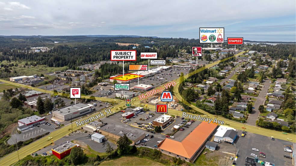 2121 Newmark St, North Bend, OR for lease - Aerial - Image 2 of 5