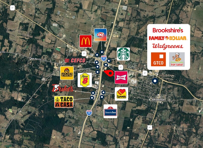 410 Interstate 30 Frontage Rd., Mount Vernon, TX for lease - Building Photo - Image 2 of 28