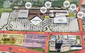 1155-2461 St. Louis Galleria, Saint Louis, MO - AERIAL  map view - Image1