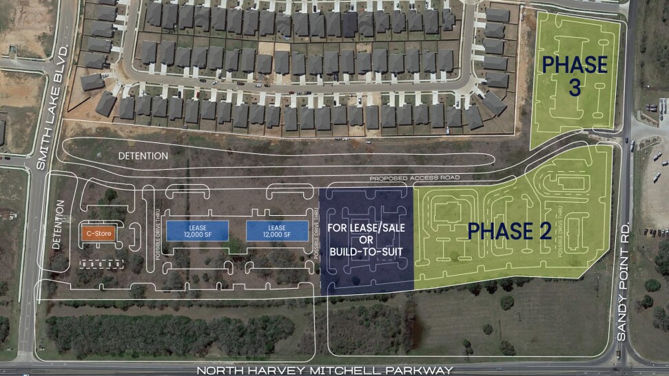Green's Crossing Mixed-Use Retail, Bryan, TX for lease Building Photo- Image 1 of 2