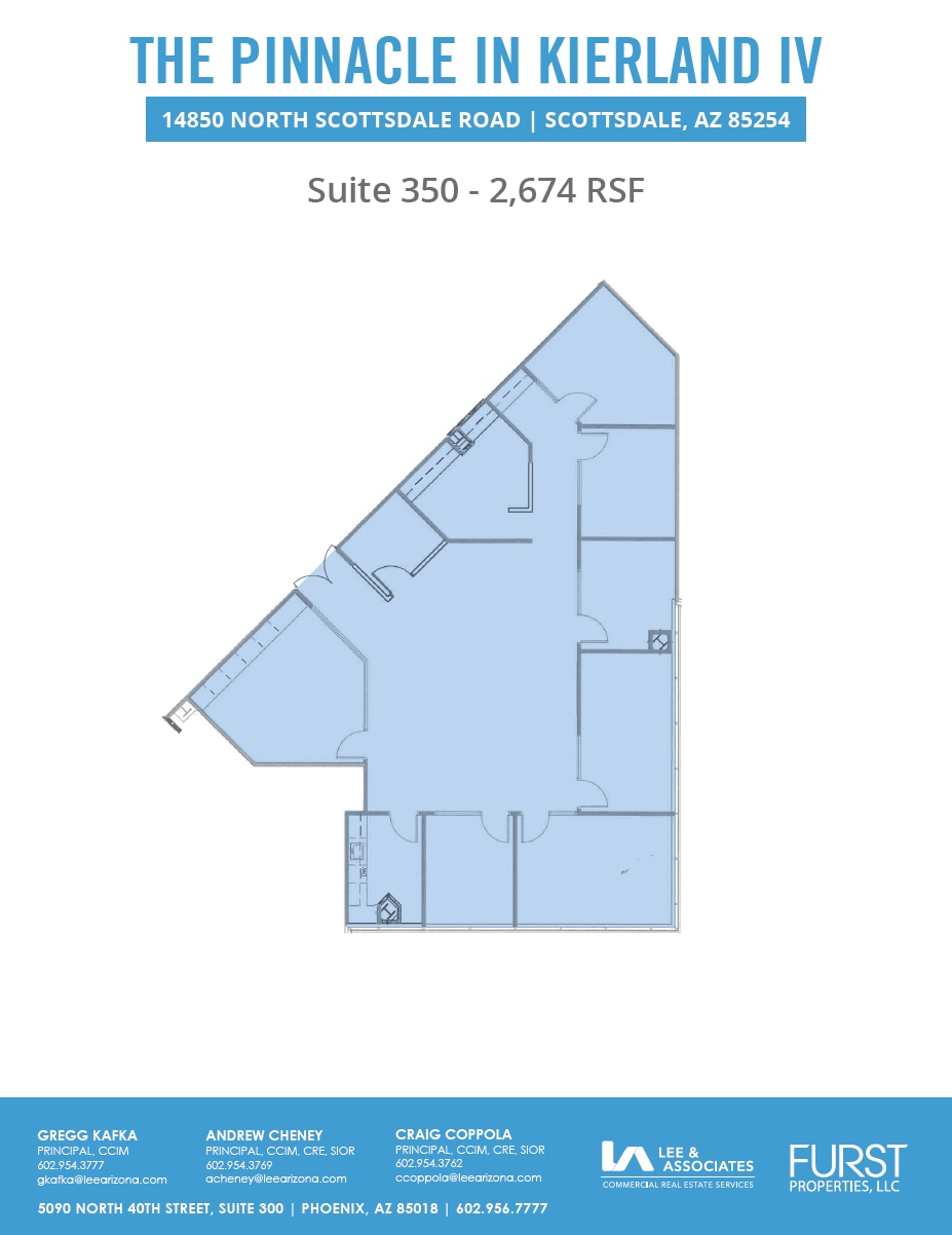14850 N Scottsdale Rd, Scottsdale, AZ for lease Floor Plan- Image 1 of 1