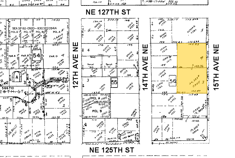 12535-12537 15th Ave NE, Seattle, WA for lease - Plat Map - Image 2 of 5