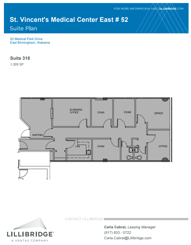 46-52 Medical Park Dr E, Birmingham, AL à louer Plan d  tage- Image 1 de 1