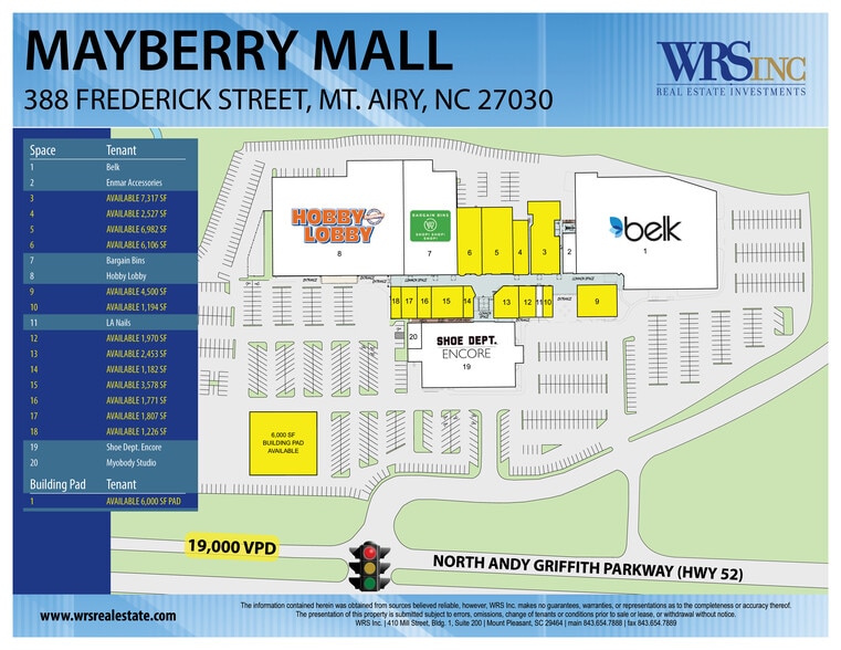 388 Frederick St, Mount Airy, NC à louer - Photo du bâtiment - Image 1 de 14